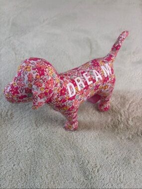 Victoria's Secret Pink Floral 'DREAM' Dog Plush